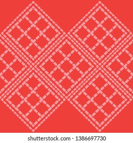 Art seamless pattern. Ethnic print. Multicolored. Boho. Traditional ornament. Folk motif. Vector geometric background. Can be used for social media, posters, email, print, ads designs.