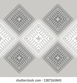 Art seamless pattern. Ethnic print. Multicolored. Boho. Traditional ornament. Folk motif. Vector geometric background. Can be used for social media, posters, email, print, ads designs.