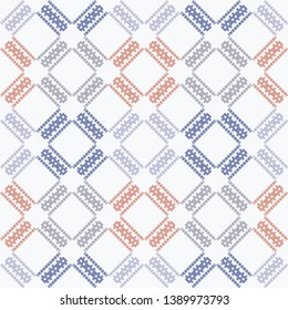 Art seamless pattern. Ethnic print. Multicolored. Boho. Traditional ornament. Folk motif. Vector geometric background. Can be used for social media, posters, email, print, ads designs.