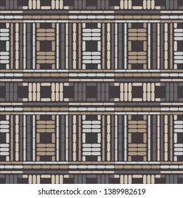Art seamless pattern. Ethnic print. Multicolored. Boho. Traditional ornament. Folk motif. Vector geometric background. Can be used for social media, posters, email, print, ads designs.