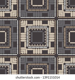 Art seamless pattern. Ethnic print. Multicolored. Boho. Traditional ornament. Folk motif. Vector geometric background. Can be used for social media, posters, email, print, ads designs.