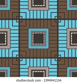 Art seamless pattern. Ethnic print. Multicolored. Boho. Traditional ornament. Folk motif. Vector geometric background. Can be used for social media, posters, email, print, ads designs.