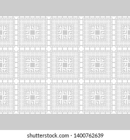 Art seamless pattern. Ethnic print. Color - black and white. Boho. Traditional ornament. Folk motif. Vector geometric background. Can be used for social media, posters, email, print, ads designs.