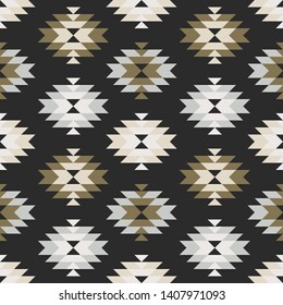 Art seamless pattern. Ethnic print. Multicolored. Boho. Traditional ornament. Folk motif. Vector geometric background. Can be used for social media, posters, email, print, ads designs.
