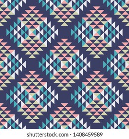 Art seamless pattern. Ethnic print. Multicolored. Boho. Traditional ornament. Folk motif. Vector geometric background. Can be used for social media, posters, email, print, ads designs.