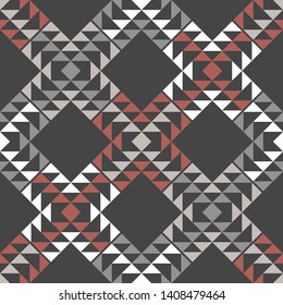 Art seamless pattern. Ethnic print. Multicolored. Boho. Traditional ornament. Folk motif. Vector geometric background. Can be used for social media, posters, email, print, ads designs.
