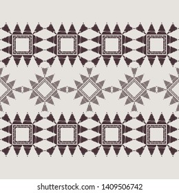 Art seamless pattern. Ethnic print. Multicolored. Boho. Traditional ornament. Folk motif. Vector geometric background. Can be used for social media, posters, email, print, ads designs.