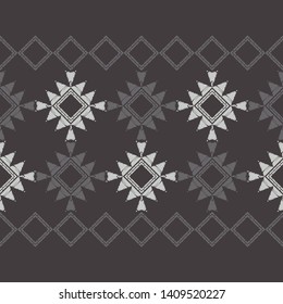 Art seamless pattern. Ethnic print. Multicolored. Boho. Traditional ornament. Folk motif. Vector geometric background. Can be used for social media, posters, email, print, ads designs.