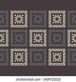 Art seamless pattern. Ethnic print. Multicolored. Boho. Traditional ornament. Folk motif. Vector geometric background. Can be used for social media, posters, email, print, ads designs.