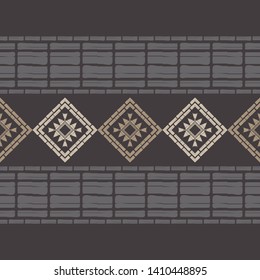 Art seamless pattern. Ethnic print. Multicolored. Boho. Traditional ornament. Folk motif. Vector geometric background. Can be used for social media, posters, email, print, ads designs.