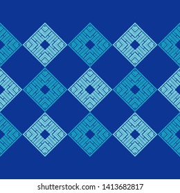 Art seamless pattern. Ethnic print. Multicolored. Boho. Traditional ornament. Folk motif. Vector geometric background. Can be used for social media, posters, email, print, ads designs.