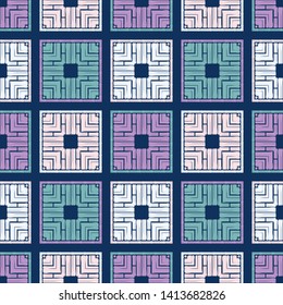 Art seamless pattern. Ethnic print. Multicolored. Boho. Traditional ornament. Folk motif. Vector geometric background. Can be used for social media, posters, email, print, ads designs.