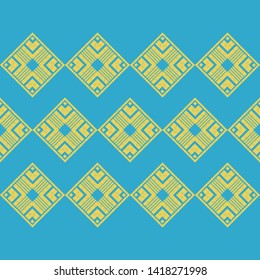 Art seamless pattern. Ethnic print. Multicolored. Boho. Traditional ornament. Folk motif. Vector geometric background. Can be used for social media, posters, email, print, ads designs.