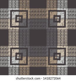 Art seamless pattern. Ethnic print. Multicolored. Boho. Traditional ornament. Folk motif. Vector geometric background. Can be used for social media, posters, email, print, ads designs.