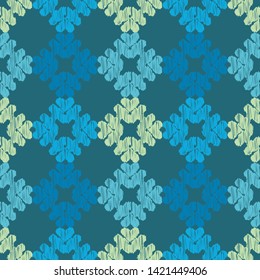 Art seamless pattern. Ethnic print. Multicolored. Boho. Traditional ornament. Folk motif. Vector geometric background. Can be used for social media, posters, email, print, ads designs.