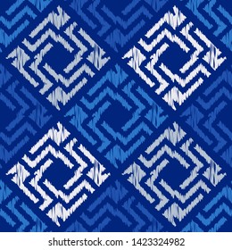 Art seamless pattern. Ethnic print. Multicolored. Boho. Traditional ornament. Folk motif. Vector geometric background. Can be used for social media, posters, email, print, ads designs.