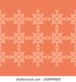 Art seamless pattern. Ethnic print. Multicolored. Boho. Traditional ornament. Folk motif. Vector geometric background. Can be used for social media, posters, email, print, ads designs.