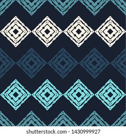 Art seamless pattern. Ethnic print. Multicolored. Boho. Traditional ornament. Folk motif. Vector geometric background. Can be used for social media, posters, email, print, ads designs.