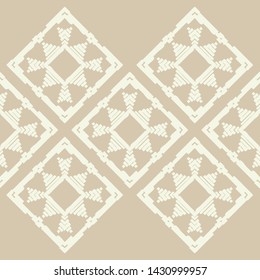 Art seamless pattern. Ethnic print. Multicolored. Boho. Traditional ornament. Folk motif. Vector geometric background. Can be used for social media, posters, email, print, ads designs.