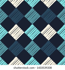 Art seamless pattern. Ethnic print. Multicolored. Boho. Traditional ornament. Folk motif. Vector geometric background. Can be used for social media, posters, email, print, ads designs.