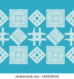 Art seamless pattern. Ethnic print. Multicolored. Boho. Traditional ornament. Folk motif. Vector geometric background. Can be used for social media, posters, email, print, ads designs.