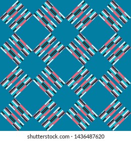 Art seamless pattern. Ethnic print. Multicolored. Boho. Traditional ornament. Folk motif. Vector geometric background. Can be used for social media, posters, email, print, ads designs.