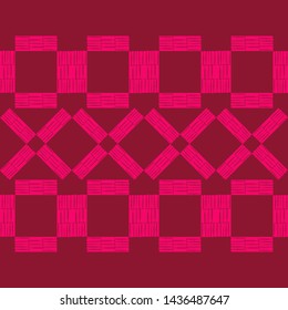Art seamless pattern. Ethnic print. Multicolored. Boho. Traditional ornament. Folk motif. Vector geometric background. Can be used for social media, posters, email, print, ads designs.