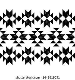 Art seamless pattern. Ethnic print. Multicolored. Boho. Traditional ornament. Folk motif. Vector geometric background. Can be used for social media, posters, email, print, ads designs.