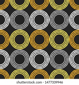 Art seamless pattern. Ethnic print. Boho. Traditional ornament. Vector geometric background. Can be used for social media, posters, email, print, ads designs.