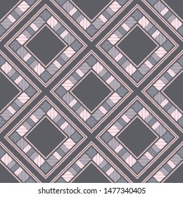 Art seamless pattern. Ethnic print. Boho. Traditional ornament. Vector geometric background. Can be used for social media, posters, email, print, ads designs.