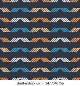 Art seamless pattern. Ethnic print. Boho. Traditional ornament. Vector geometric background. Can be used for social media, posters, email, print, ads designs.