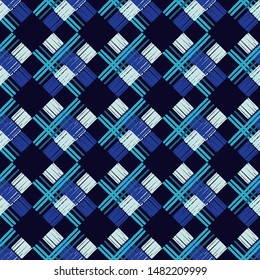 Art seamless pattern. Ethnic print. Multicolored. Boho. Folk motif. Vector geometric background.  