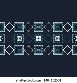 Art seamless pattern. Ethnic print. Multicolored. Boho. Folk motif. Vector geometric background. Can be used for social media, posters, email, print, ads designs.
