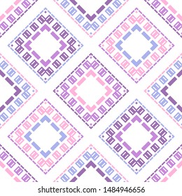 Art seamless pattern. Ethnic print. Multicolored. Boho. Folk motif. Vector geometric background. Can be used for social media, posters, email, print, ads designs.