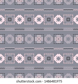 Art seamless pattern. Ethnic print. Multicolored. Boho. Folk motif. Vector geometric background. Can be used for social media, posters, email, print, ads designs.