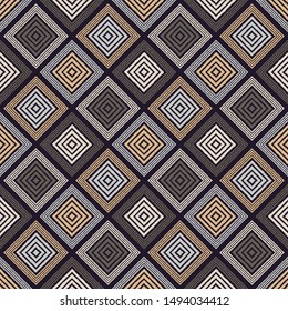 Art seamless pattern. Ethnic print. Multicolored. Boho. Folk motif. Vector geometric background. Can be used for social media, posters, email, print, ads designs.
