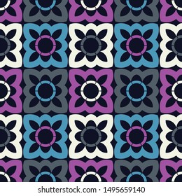 Art seamless pattern. Ethnic print. Multicolored. Boho. Folk motif. Vector geometric background. Can be used for social media, posters, email, print, ads designs.