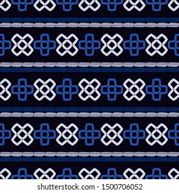 Art seamless pattern. Ethnic print.  Folk motif. Vector geometric background. Can be used for social media, posters, email, print, ads designs.
