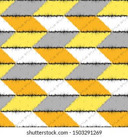 Art seamless pattern. Ethnic print. Multicolored. Boho. Folk motif. Vector geometric background. Can be used for social media, posters, email, print, ads designs.