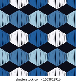 Art seamless pattern. Ethnic print. Multicolored. Boho. Folk motif. Vector geometric background. Can be used for social media, posters, email, print, ads designs.