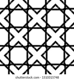 Art seamless pattern. Ethnic print. Boho. Folk motif. Vector geometric background. Can be used for social media, posters, email, print, ads designs.