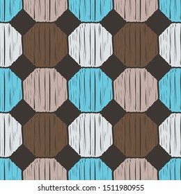 Art seamless pattern. Ethnic print. Multicolored. Boho. Folk motif. Vector geometric background. Can be used for social media, posters, email, print, ads designs.