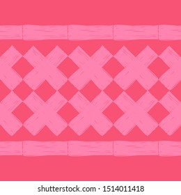 Art seamless pattern. Ethnic print. Multicolored. Boho. Folk motif. Vector geometric background. Can be used for social media, posters, email, print, ads designs.