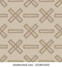 Art seamless pattern. Ethnic print. Multicolored. Boho. Folk motif. Vector geometric background. Can be used for social media, posters, email, print, ads designs.