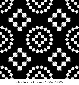 Art seamless pattern. Ethnic print. Boho. Folk motif.