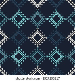 Art seamless pattern. Ethnic print. Vector geometric background. Can be used for social media, posters, email, print, ads designs.