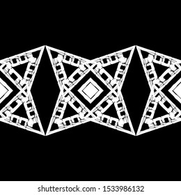 Art seamless pattern. Folk motif. Vector geometric background. Can be used for social media, posters, email, print, ads designs.