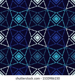 Art seamless pattern. Folk motif. Vector geometric background. Can be used for social media, posters, email, print, ads designs.