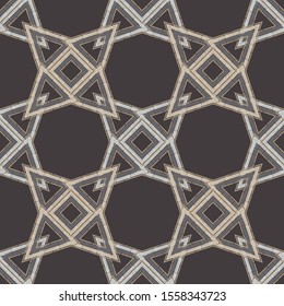 Art seamless pattern. Folk motif. Vector geometric background. Can be used for social media, posters, email, print, ads designs.