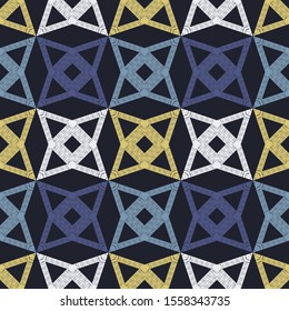 Art seamless pattern. Folk motif. Vector geometric background. Can be used for social media, posters, email, print, ads designs.